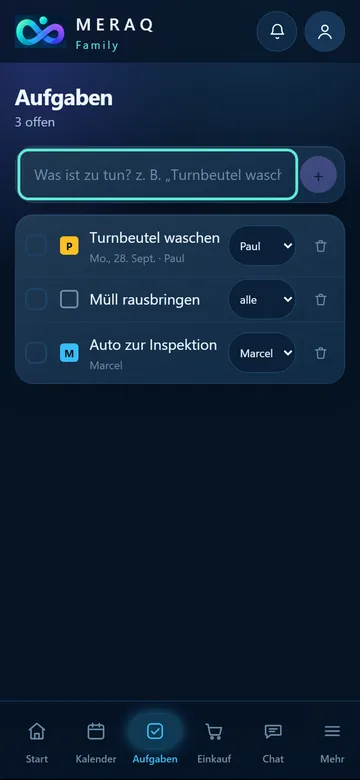 Aufgabenliste